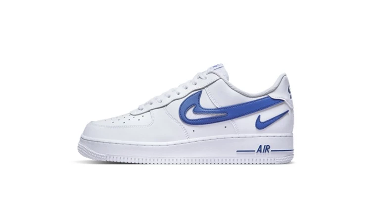 Air Force 1 Cut Out Swoosh Blue DR0143 100 Dead Stock