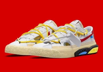 Off White x Nike Blazer Low White Red