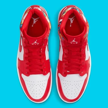 Jordan 1 Mid Barcelona Sweater Red Patent