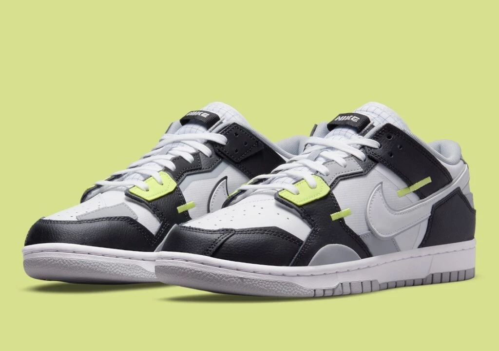 NIKE Dunk Low Scrap “Wolf Grey”(190) Nike Dunk Low Scrap Wolf Grey Light Lemon Twist Men's