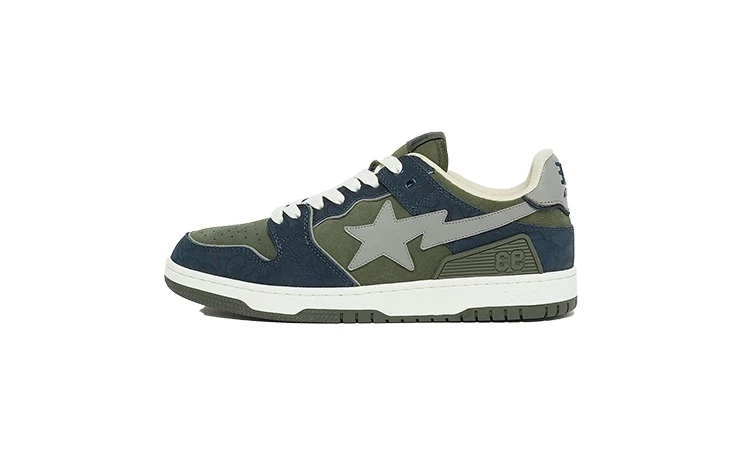 Bape Sk8 Sta Low Navy Green