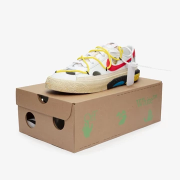 Off White x Nike Blazer Low White Red
