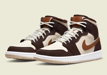 Jordan 1 Mid Brown Fleece