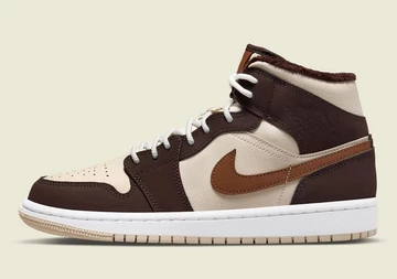 Jordan 1 Mid Brown Fleece