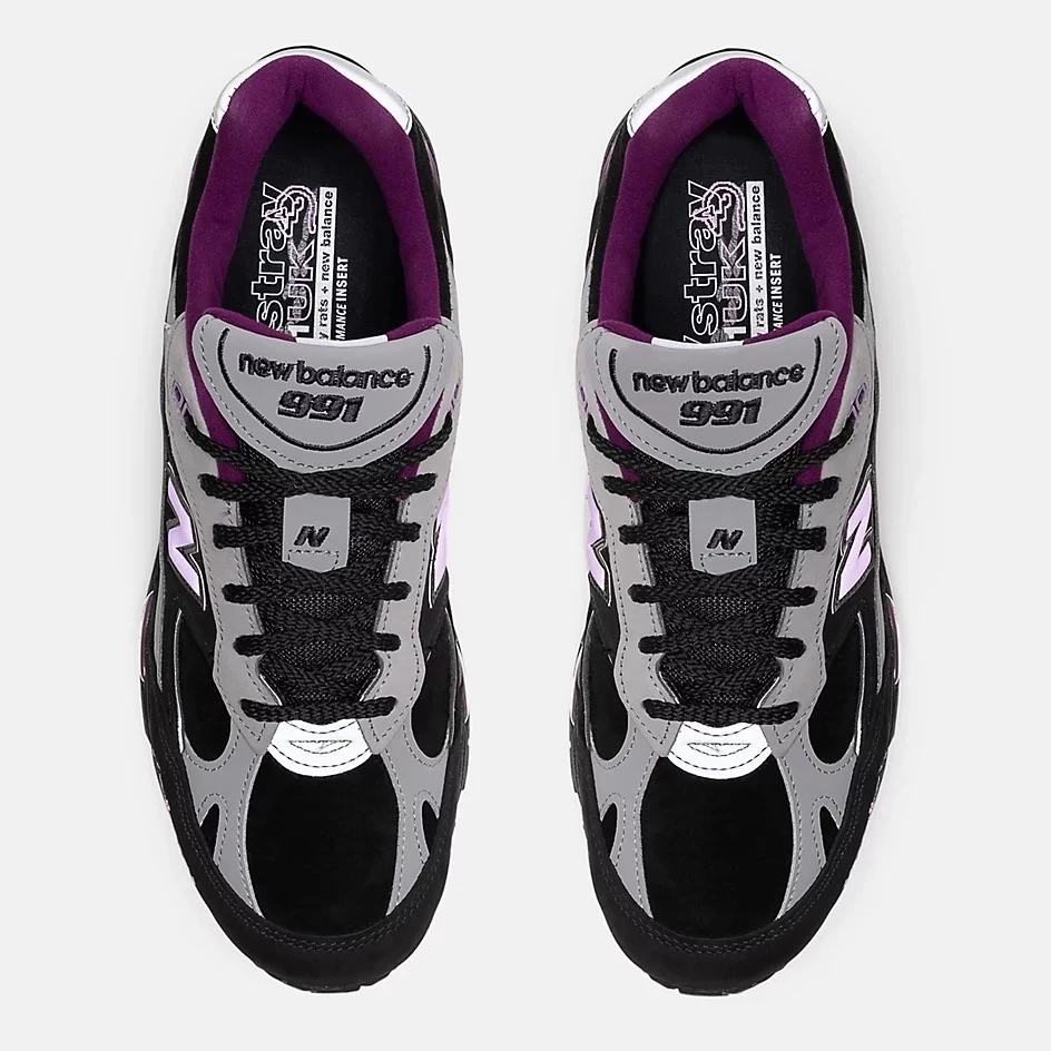 Stray Rats New Balance 991 Black Purple M991SRP | Dead Stock Stray Rats New Balance 991 Black Purple M991SRP | Dead Stock