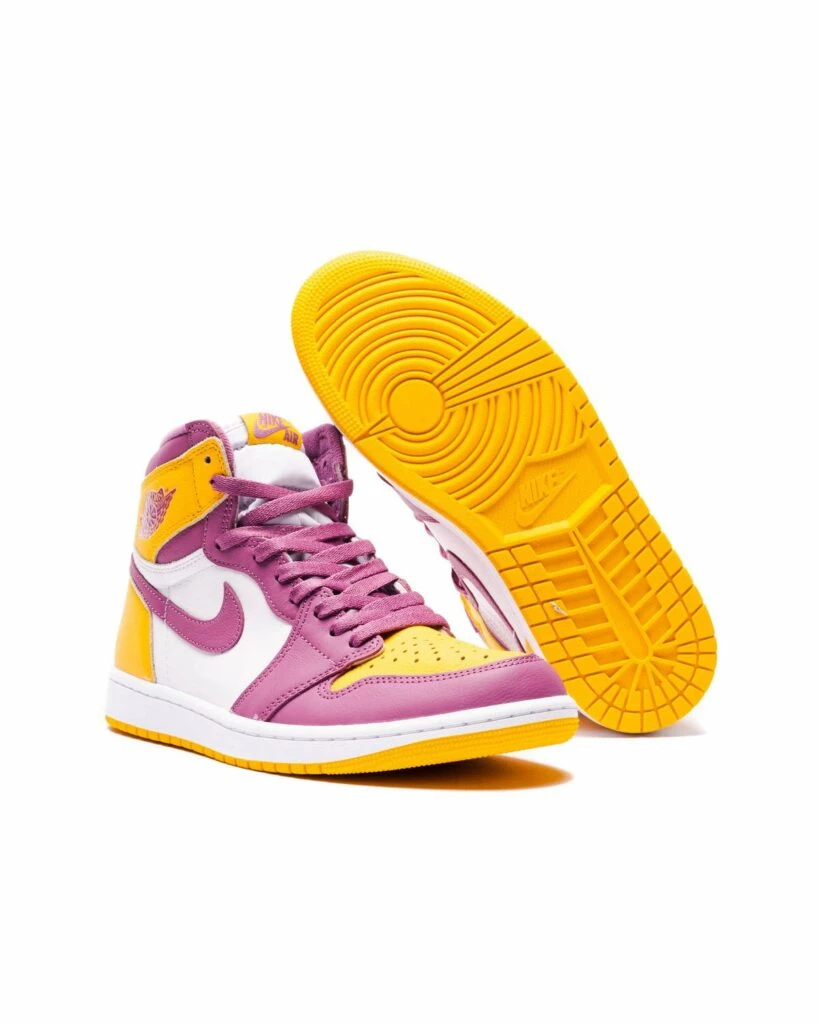 Cherry Blossom Pink And Yellow Jordan 1s JORDAN MID SE GS ARCTIC
