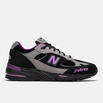 Stray Rats New Balance 991 Black Purple