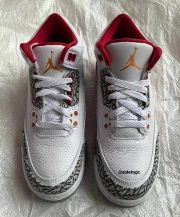 Jordan 3 Cardinal Red