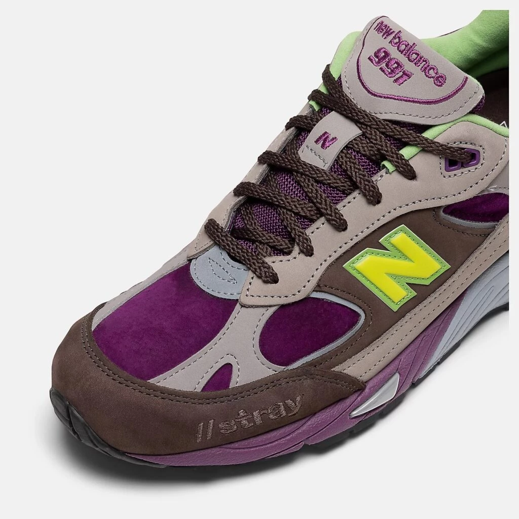 ウィメンズ New Balance 991 Stray Rats Brown Purple W991SRG Stray Rats New Balance 991 Brown Purple W991SRG | Dead Stock
