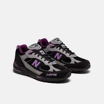 Stray Rats New Balance 991 Black Purple