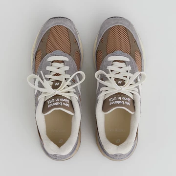 New Balance 993 Shadow Grey Made in USA von oben