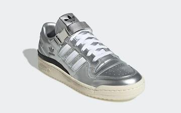 atmos x adidas Forum Low Metallic Silver