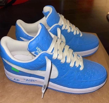Louis Vuitton Air Force 1 light blue