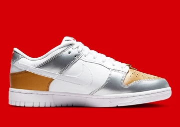 Dunk Low Gold Silver Metallic
