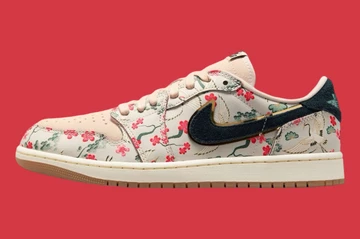 Rui Hachimura x Jordan 1 Low Oatmeal Außenseite