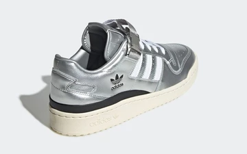 atmos x adidas Forum Low Metallic Silver