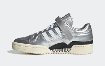 atmos x adidas Forum Low Metallic Silver