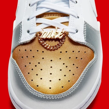 Dunk Low Gold Silver Metallic