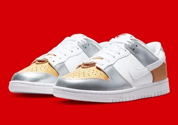 Dunk Low Gold Silver Metallic