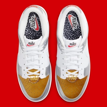 Dunk Low Gold Silver Metallic