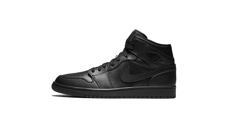 Jordan 1 Mid Triple Black