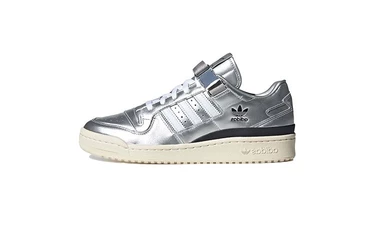 atmos x adidas Forum Low Metallic Silver