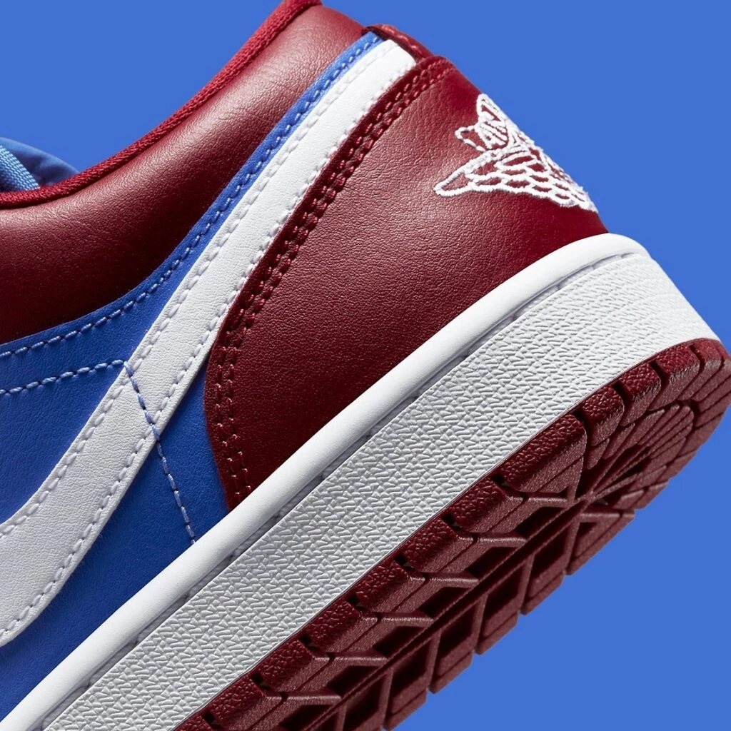 Pomegranate Red and Blue Jordan 1 Low Size 5.5W - Jordan 1 Low Women main image 4