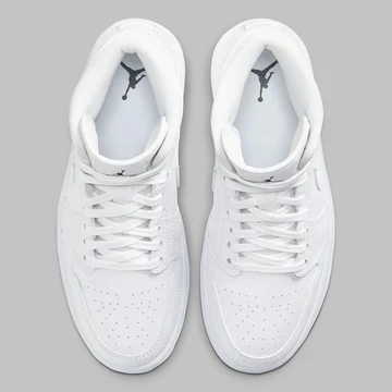 Nike Air Jordan 1 Mid White Snakeskin