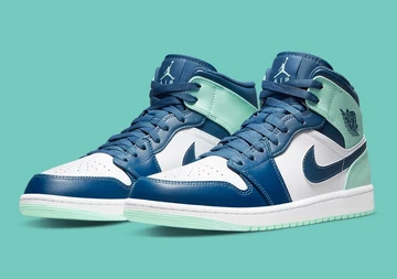 Jordan 1 Mid Blue Mint