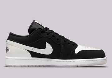 Jordan 1 Low Black White Diamond