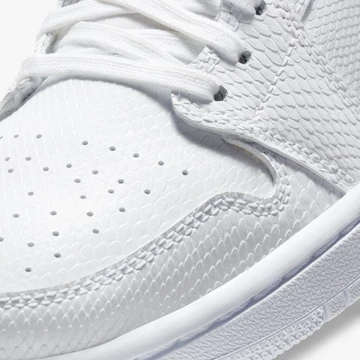 Nike Air Jordan 1 Mid White Snakeskin
