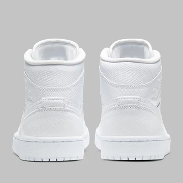 Nike Air Jordan 1 Mid White Snakeskin