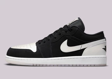 Jordan 1 Low Black White Diamond