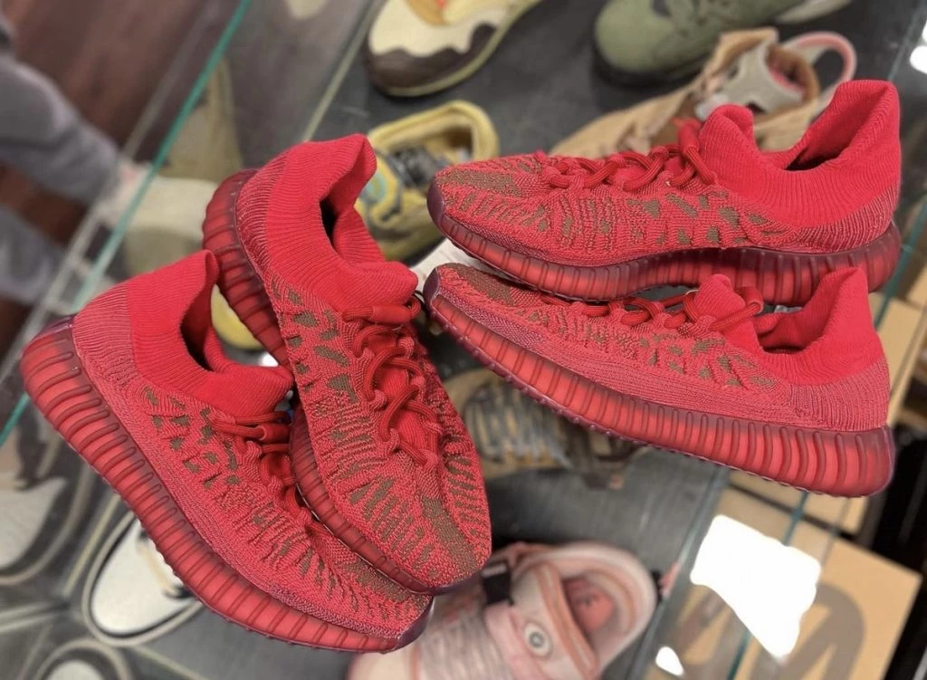 All red yeezy boost on sale