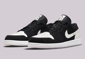 Jordan 1 Low Black White Diamond