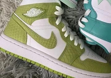 Wir haben erste Bilder vom Air Jordan 1 Mid Green Python