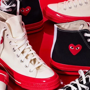 Comme des Garçons PLAY Converse Chuck 70 Red