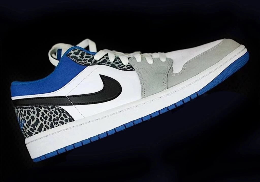 Jordan 1 low elephant print on sale