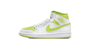 Jordan 1 Mid White Lime