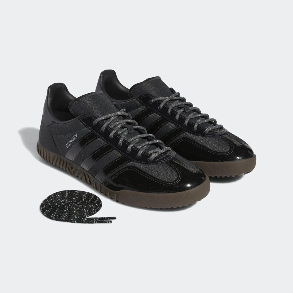 adidas gazelle silver green womens A.B. Gazelle Indoor (Blondey) – Premier main image 1