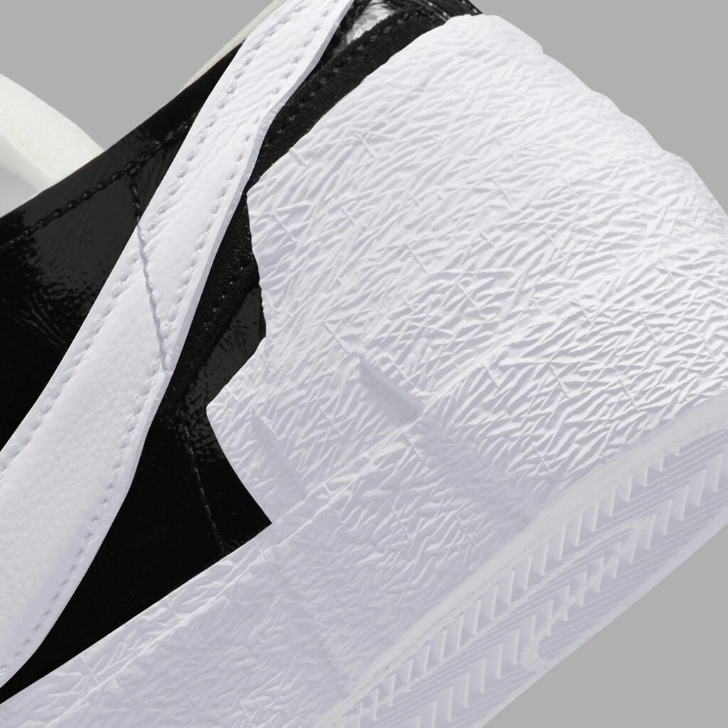 Sacai Nike Blazer Low Black Patent DM6443-001 | Dead Stock