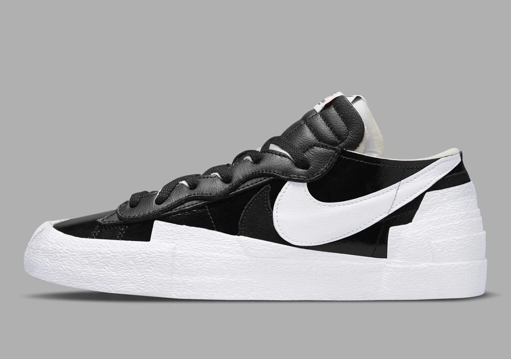 Sacai Nike Blazer Low Black Patent Dead Stock