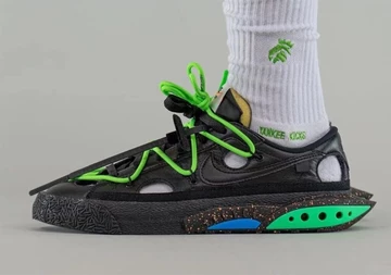 Off White Nike Blazer Low Black Electro Green