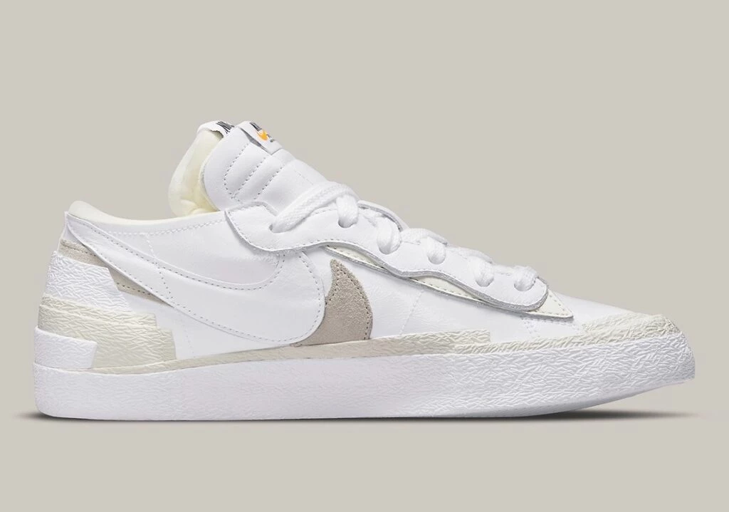 Sacai Nike Blazer Low White Patent DM6443-100 | Dead Stock