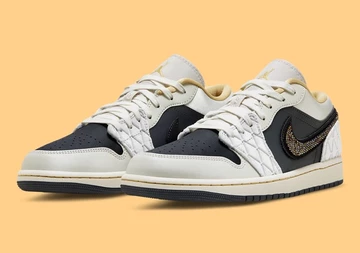 Jordan 1 Low Beaded Swoosh