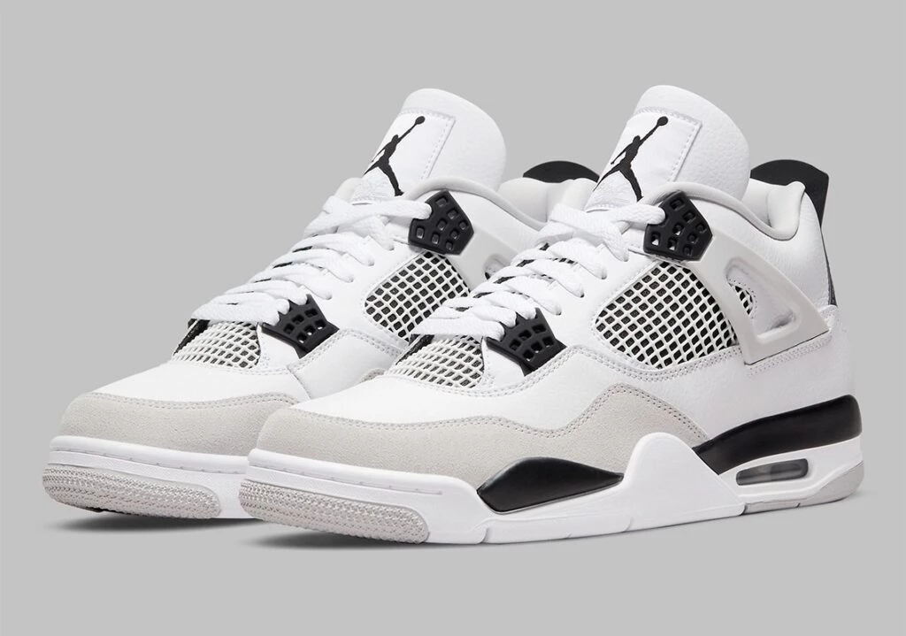 All white jordan 4 online