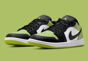 Jordan 1 Low Snakeskin Vivid Green