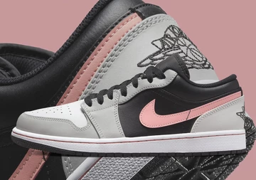 Nike Air Jordan 1 Low Black Grey Pink 553558-062