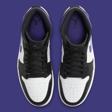 Jordan 1 Mid Court Purple