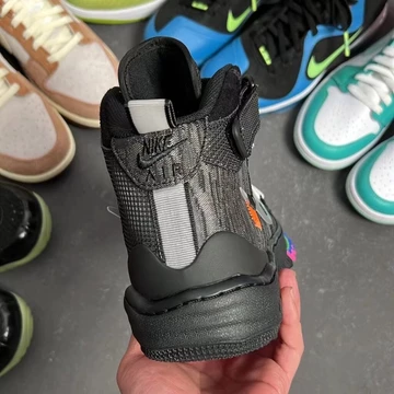 Off-White Air Force 1 Mid Black - second colourway